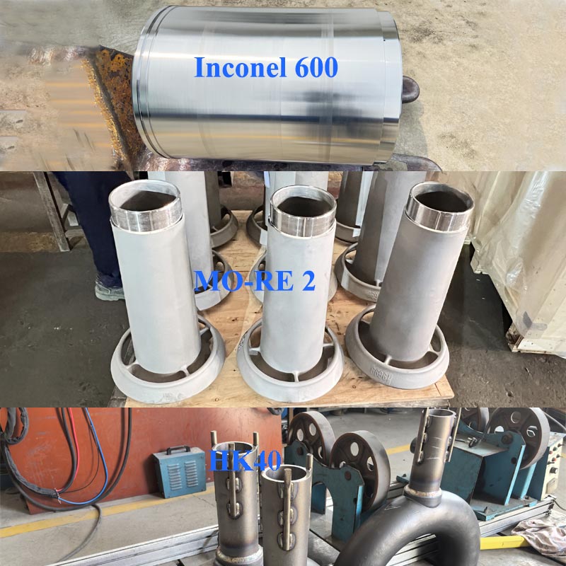 Сравнение MO-RE 2, HK40 и жаропрочных сплавов Inconel 601/800 | Материал труб печи FH®